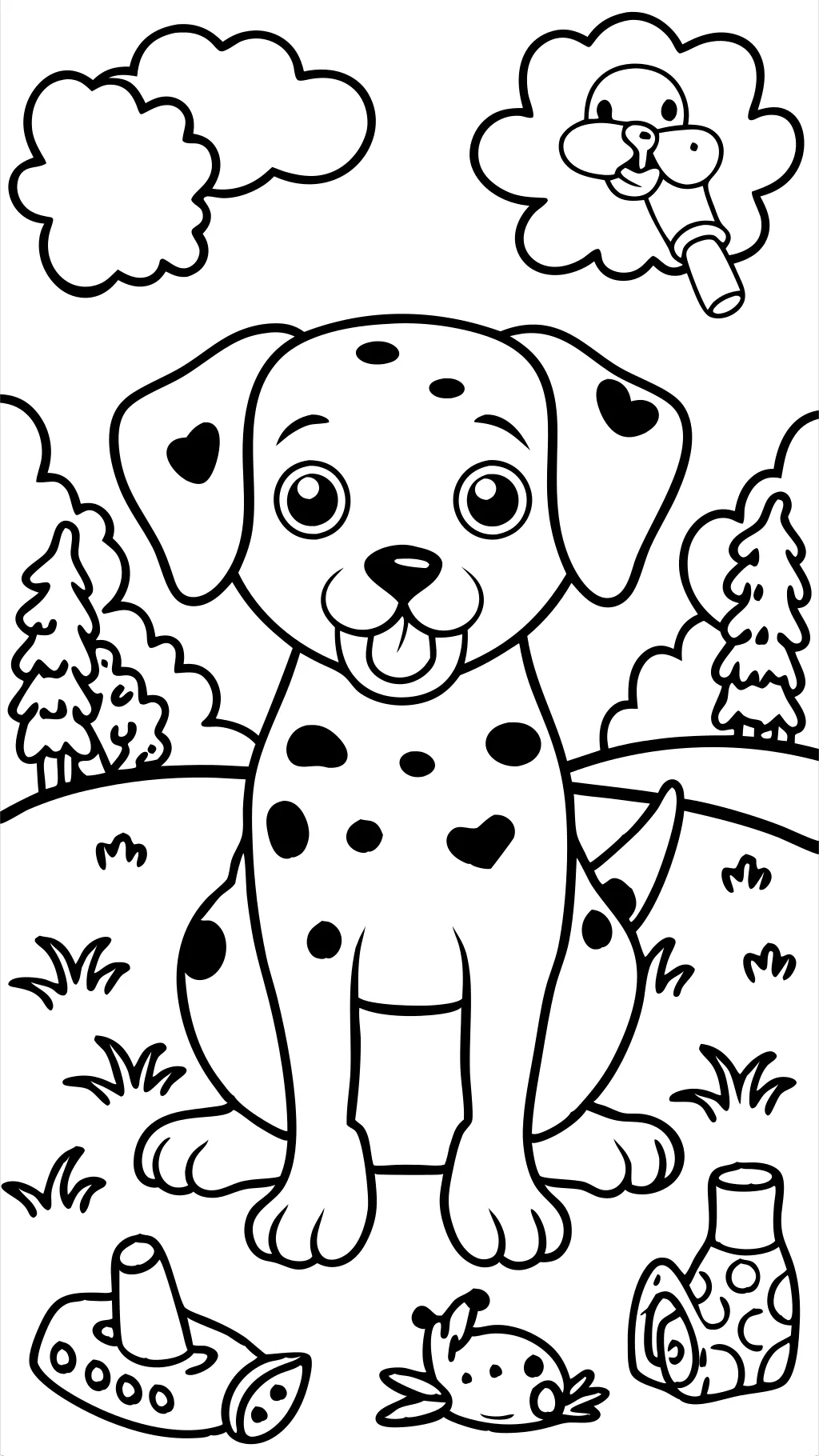 coloriages de dalmation